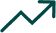 Upward trending line graph with jagged lines.