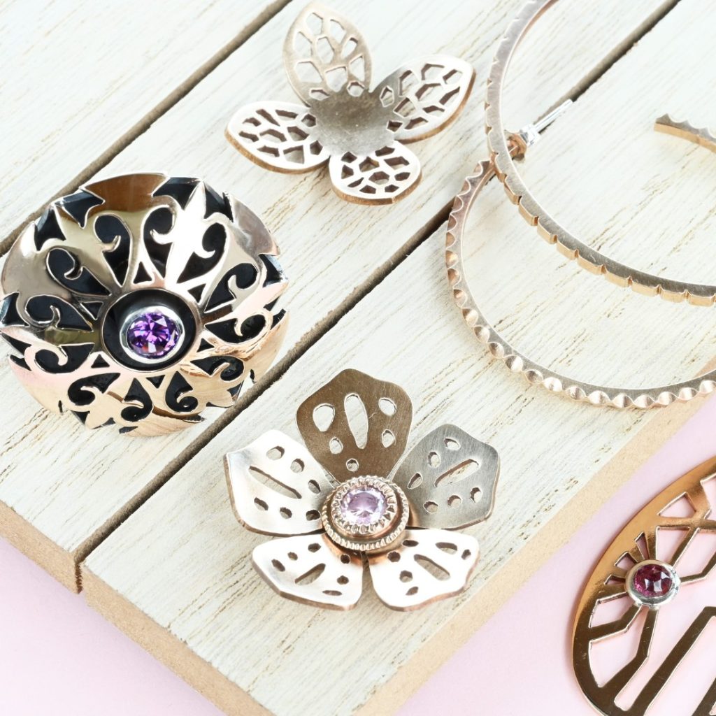 Bronze and silver jewelry