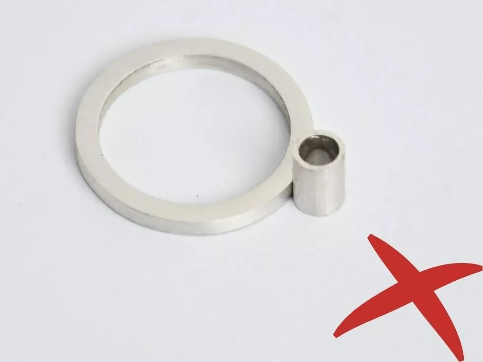attaching a tube to a ring