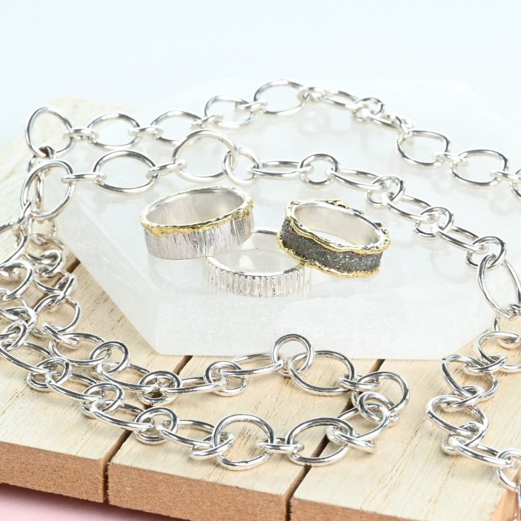 Silver handmade jewelry