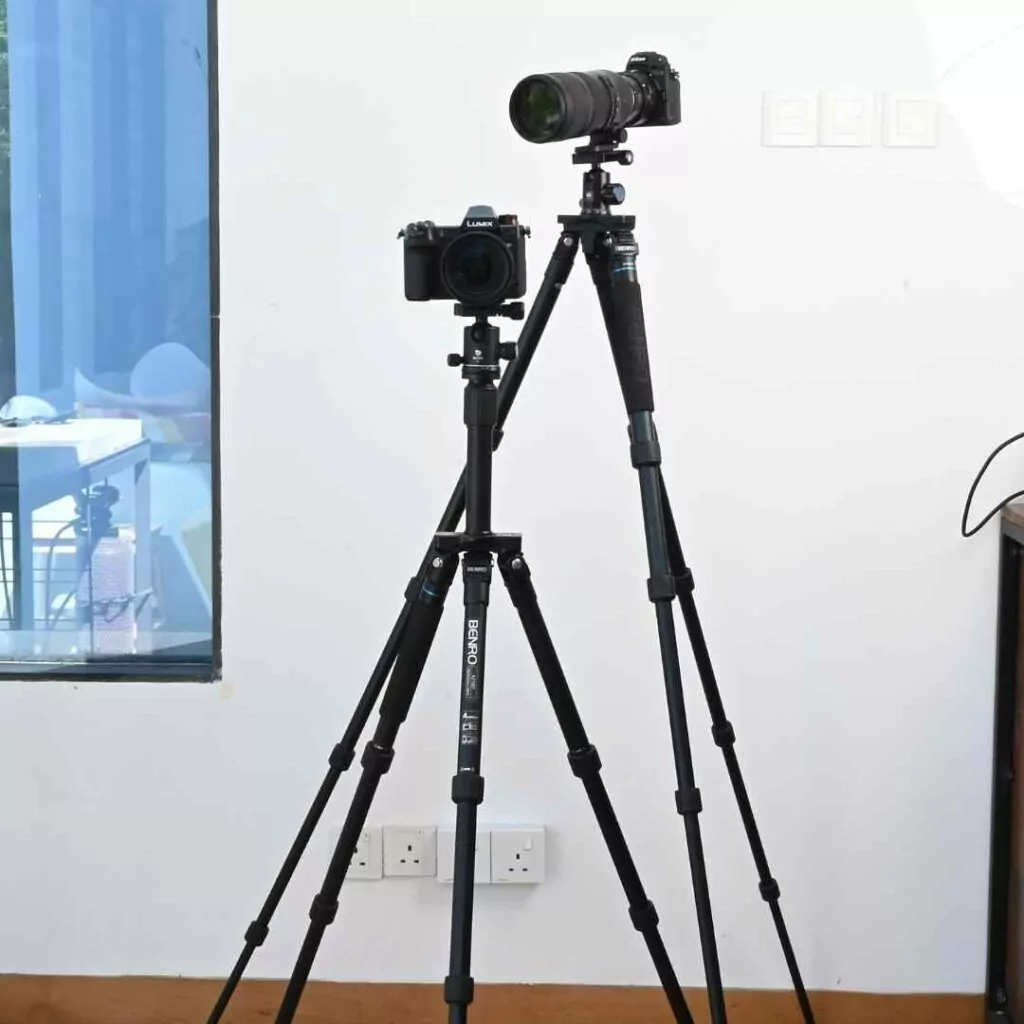 Tripods with cameras