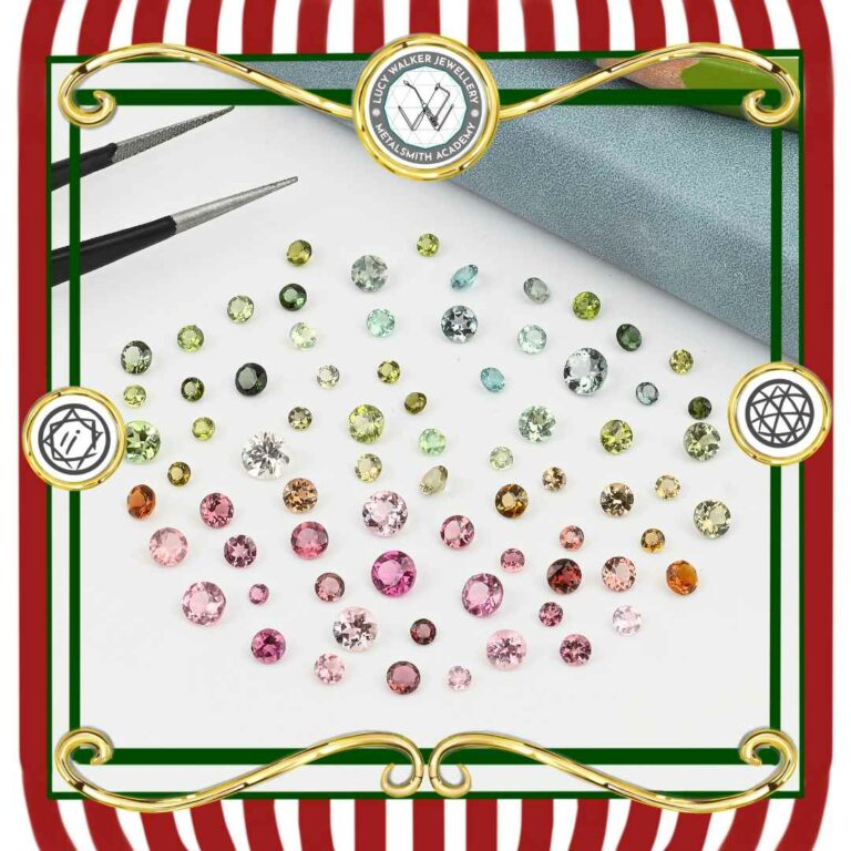 Colourful Round Brilliant Cut Tourmalines 2.5 5mm LWJ