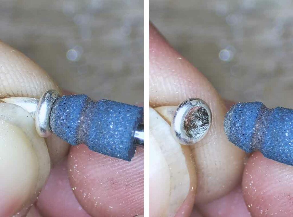 Modifying rubber wheels for jewelry making