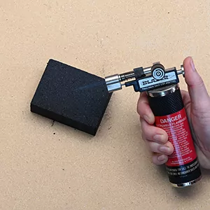 blazer butane torch for jewelry making with charcoal block