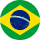 Brazilian flag with a green field, yellow diamond, and a blue globe with stars and a white band.