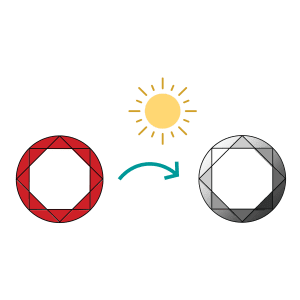 Jewelry design; rendering diamonds with coloured pencils - explanation of light source