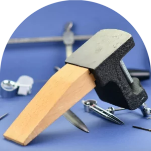 steel bench block and bench pin web