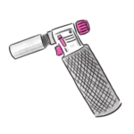 Icon of Soldering torch used in jewelry making class