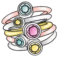 Tube set rings